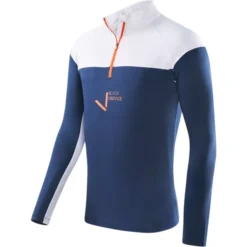 Black Crevice Zipper Funktionsshirt